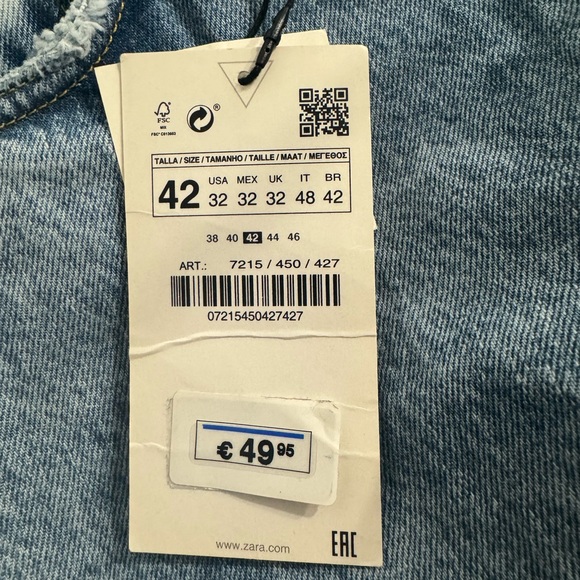 Zara Men’s Slim Straight Jeans - Picture 8 of 8